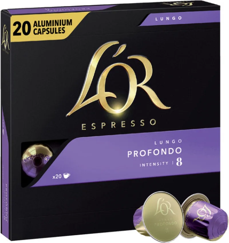 Lungo Profondo - 20 koffiecups van L'OR – productfoto 1 van 2