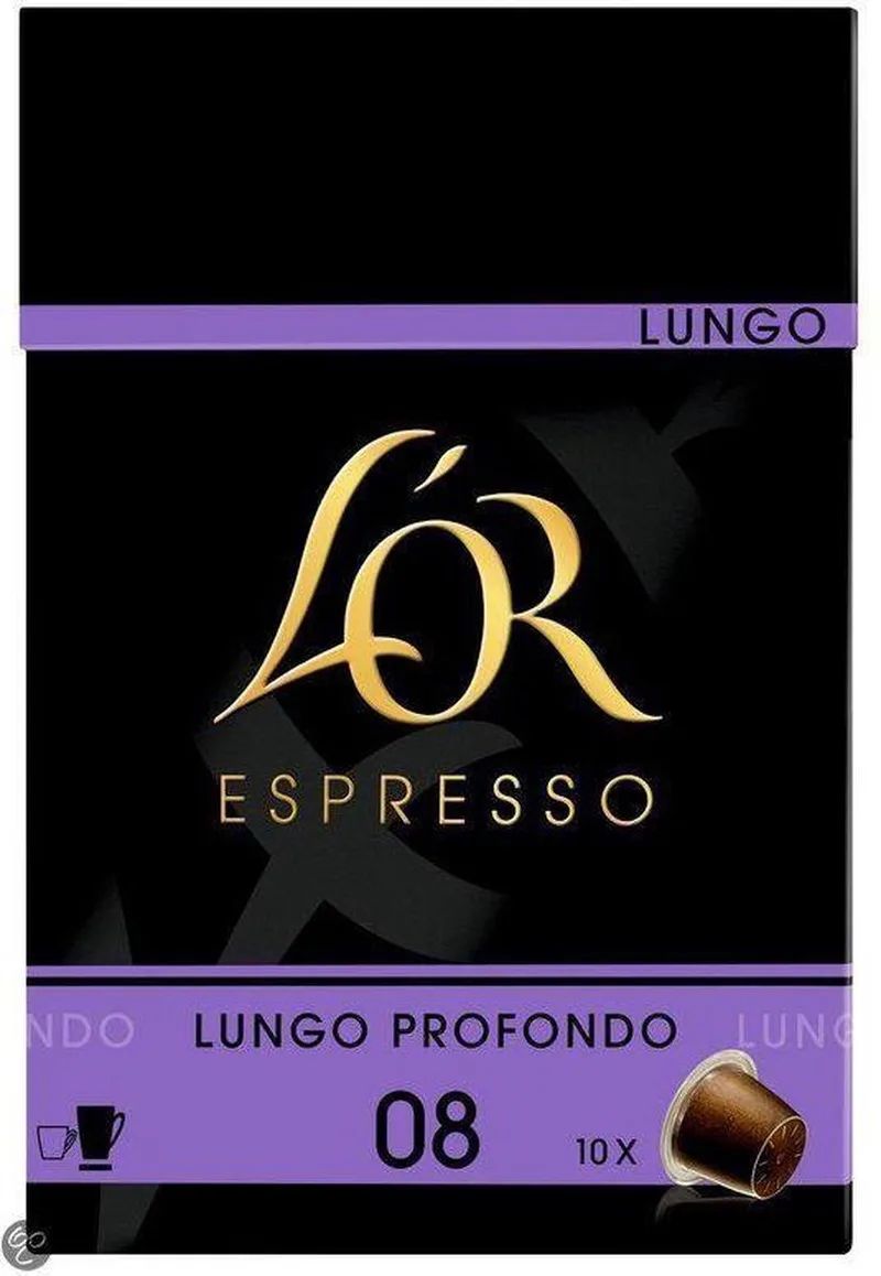 Lungo Profondo koffiecapsules - 6 x 10 stuks van L'OR – productfoto