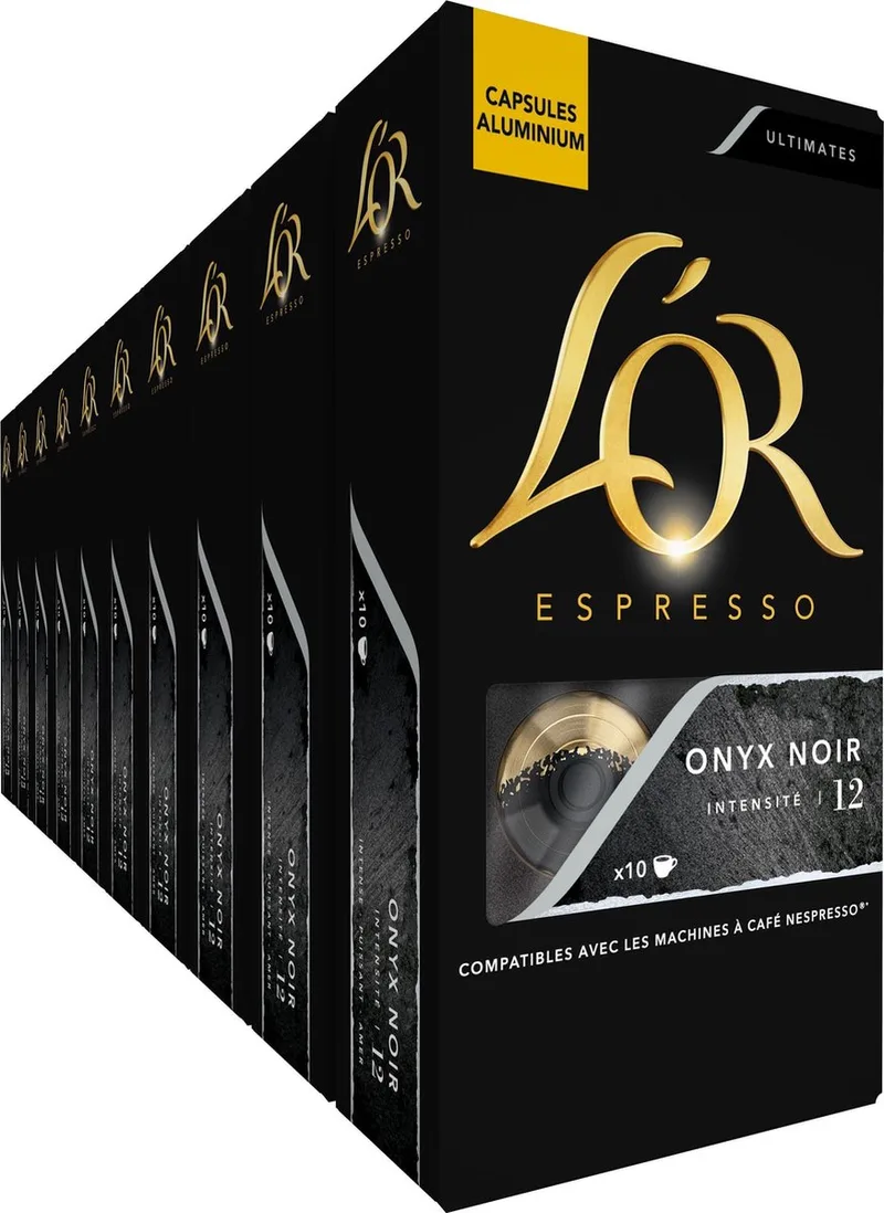 Onyx Koffiecups - 10 x 10 capsules van L'OR – productfoto