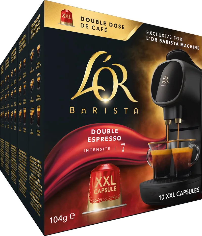 XXL Double Espresso Koffiecups - Intensiteit 07/12 - 5 x 10 capsules van L'OR – productfoto