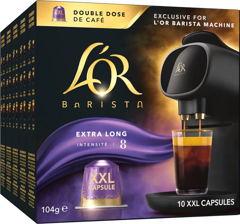 XXL Extra Long Koffiecups - Intensiteit 8/12 - 5 x 10 capsules van L'OR – productfoto