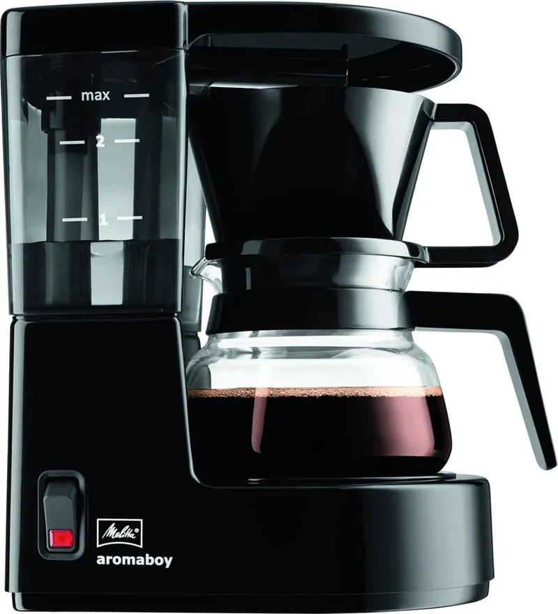 Aromaboy 1015-02 - Koffiezetapparaat - 550 watt - Ruimtebesparend design van Melitta in Zwart – productfoto