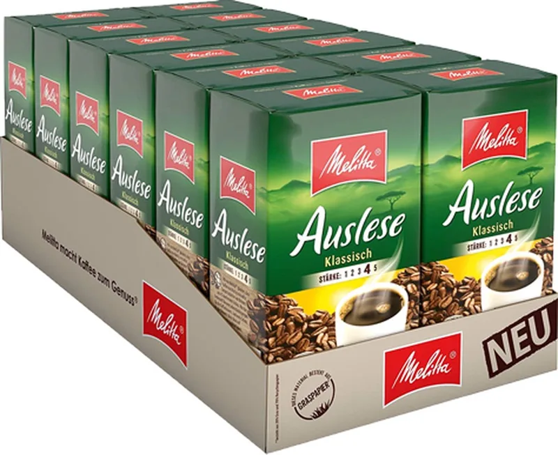 Auslese Classic Gemalen koffie - 12x 500g van Melitta – productfoto