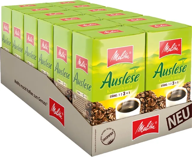 Auslese Classic-Mild Gemalen koffie - 12x 500g