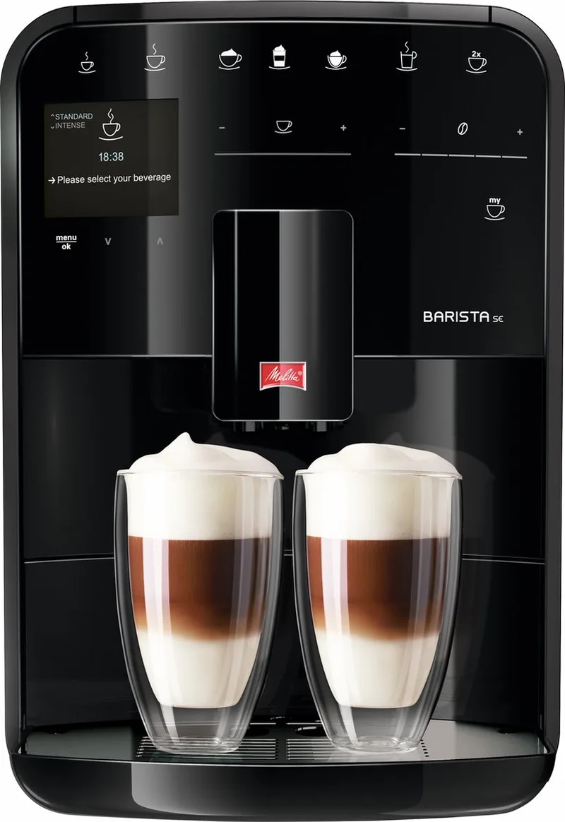 Barista SE volautomatische Espressomachine F830-003 från Melitta i Svart – produktbild