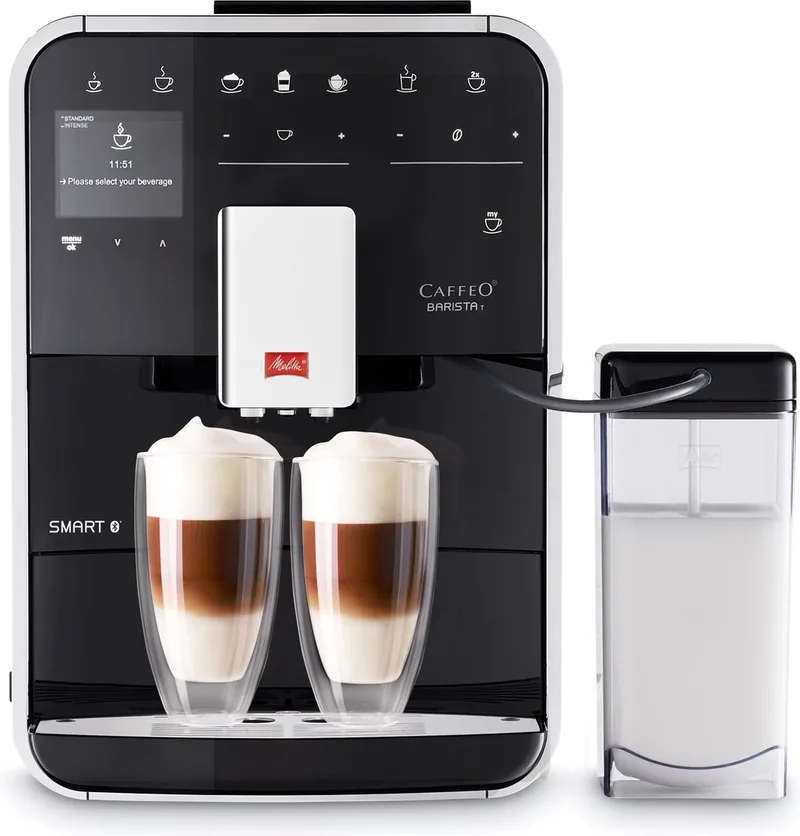 Barista Smart T volautomatische Espressomachine F830-102 zwart van Melitta in Zwart, Zilver – productfoto