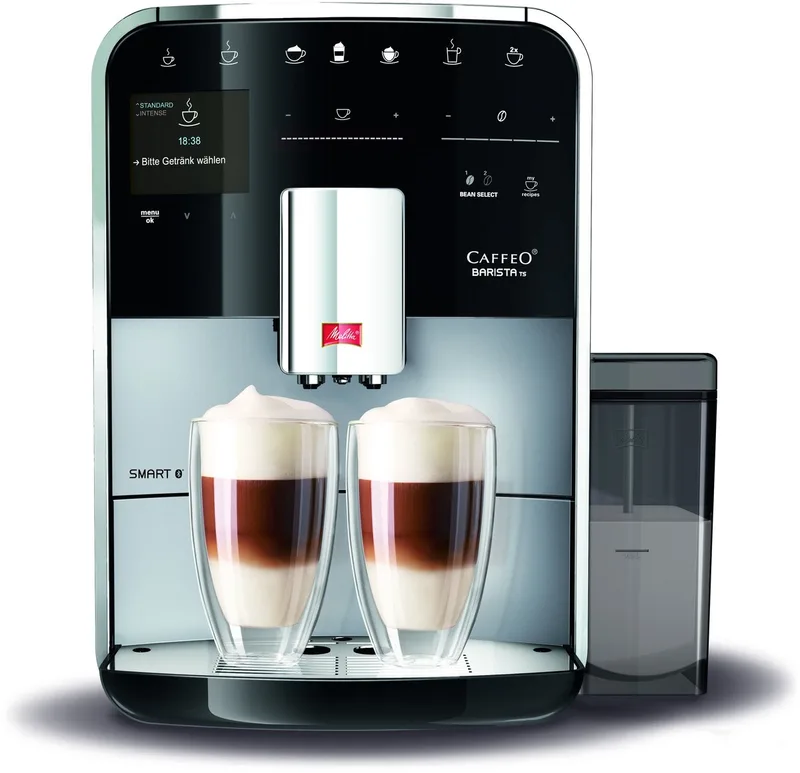Barista Smart TS - Espressomachine - Zilver van Melitta in Zilver-zwart – productfoto