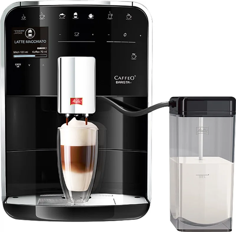Barista T volautomatische Espressomachine F830-002 von Melitta in Schwarz – Produktfoto
