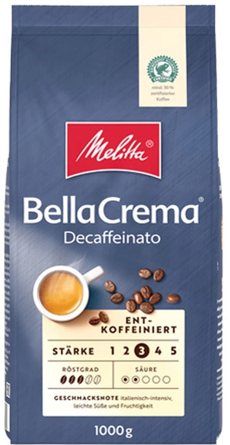 BellaCrema Decaffeinato Bonen - 1kg från Melitta – produktbild