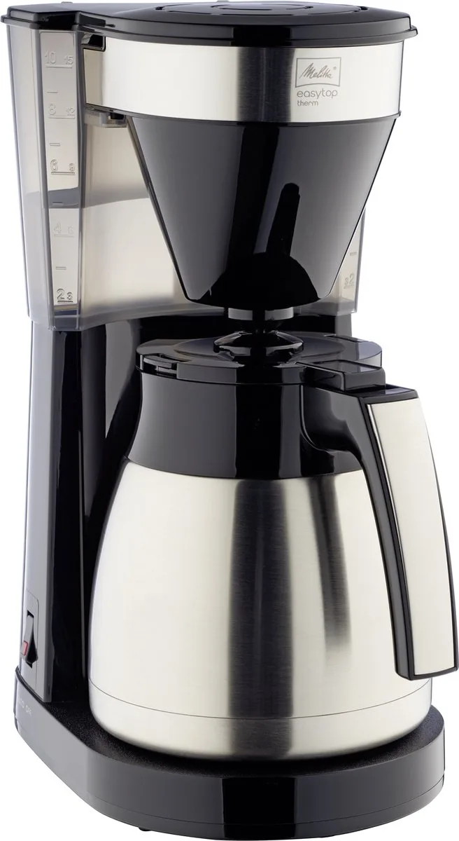Easy Top Therm koffiezetapparaat 1023-10 zwart- roestvrij staal van Melitta in Zwart, Rvs – productfoto