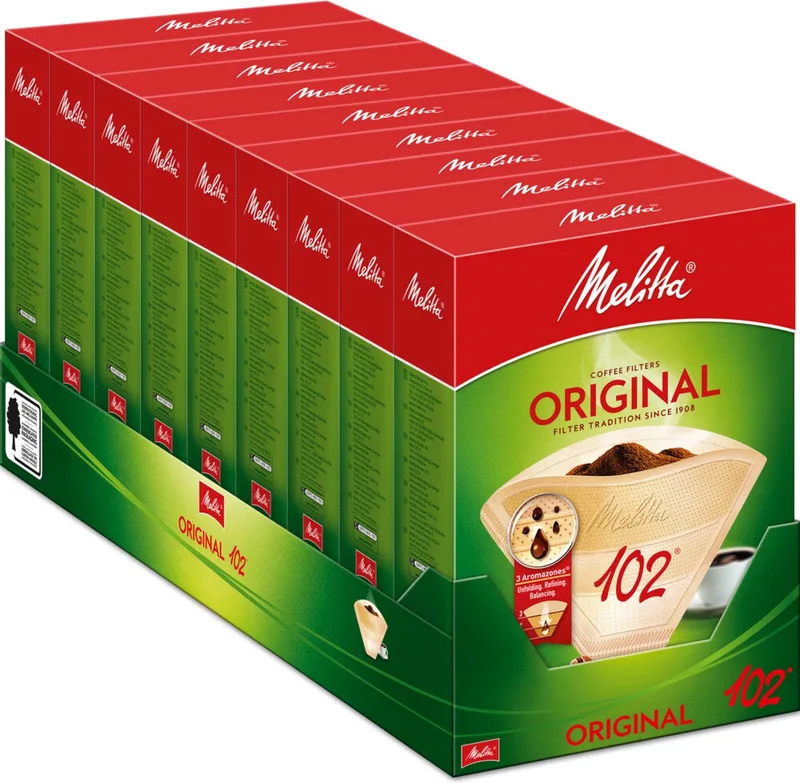 Koffiefilters 102 80 Stuks van Melitta in Bruin – productfoto