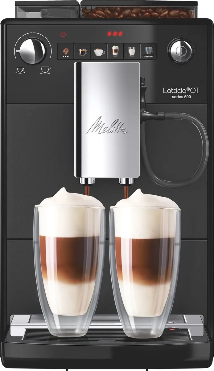 Latticia OT volautomatische Espressomachine F300-103 frosted von Melitta in Schwarz – Produktfoto