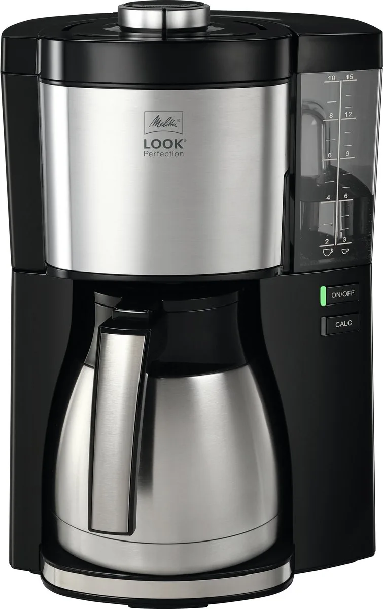 Look Therm Perfection koffiezetapparaat 1025-16 zwart van Melitta in Zwart, Zilver – productfoto