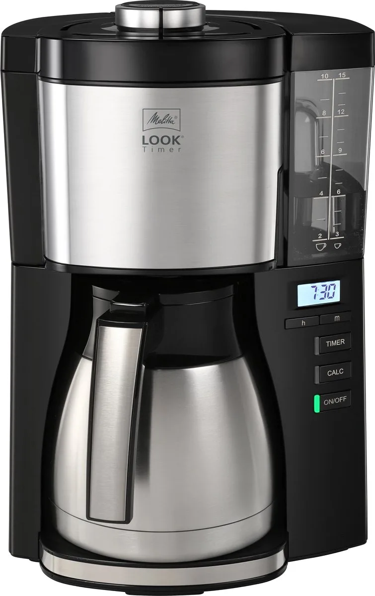 Look Therm Timer 1025-18 - Koffiezetapparaat - Zwart by Melitta in Black, Rvs – product photo
