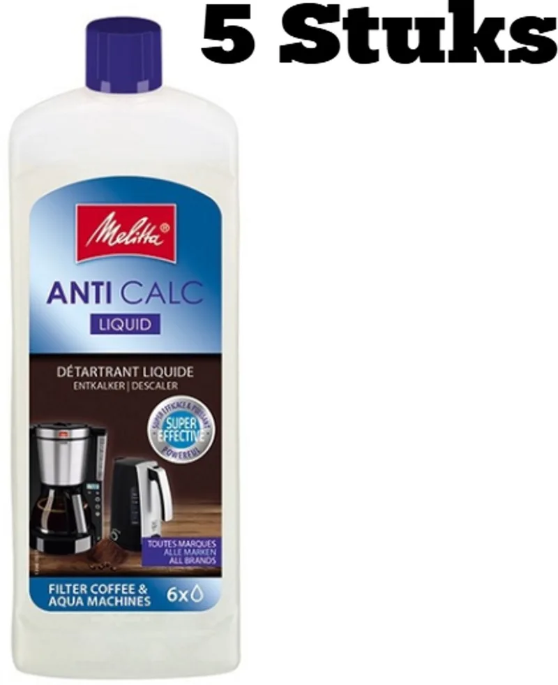 Ontkalker 250ml - 5 Stuks van Melitta in Blauw – productfoto
