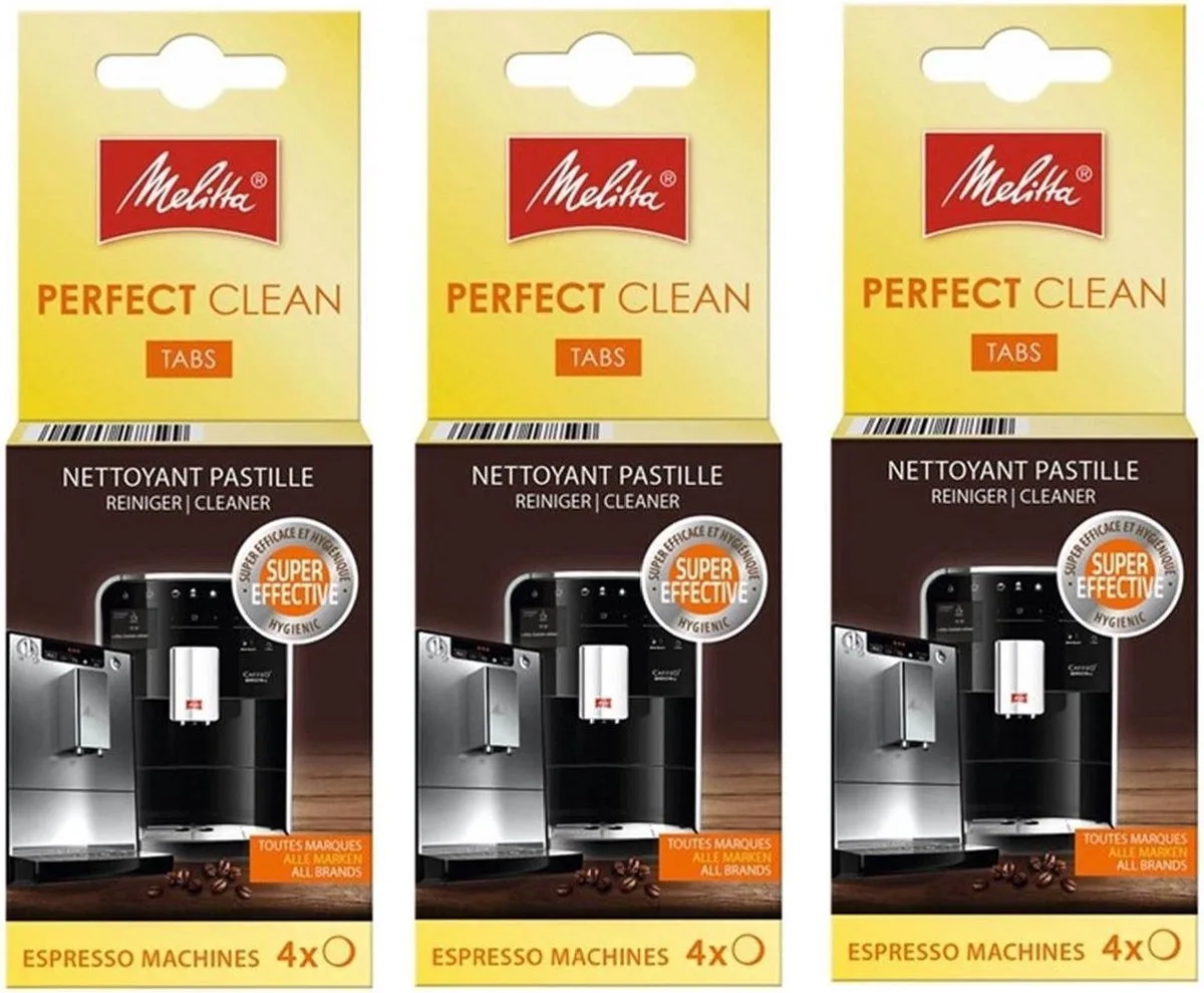 Perfect Clean - Espresso Machinereiniger - 3 x 4 zakjes de Melitta – photo produit