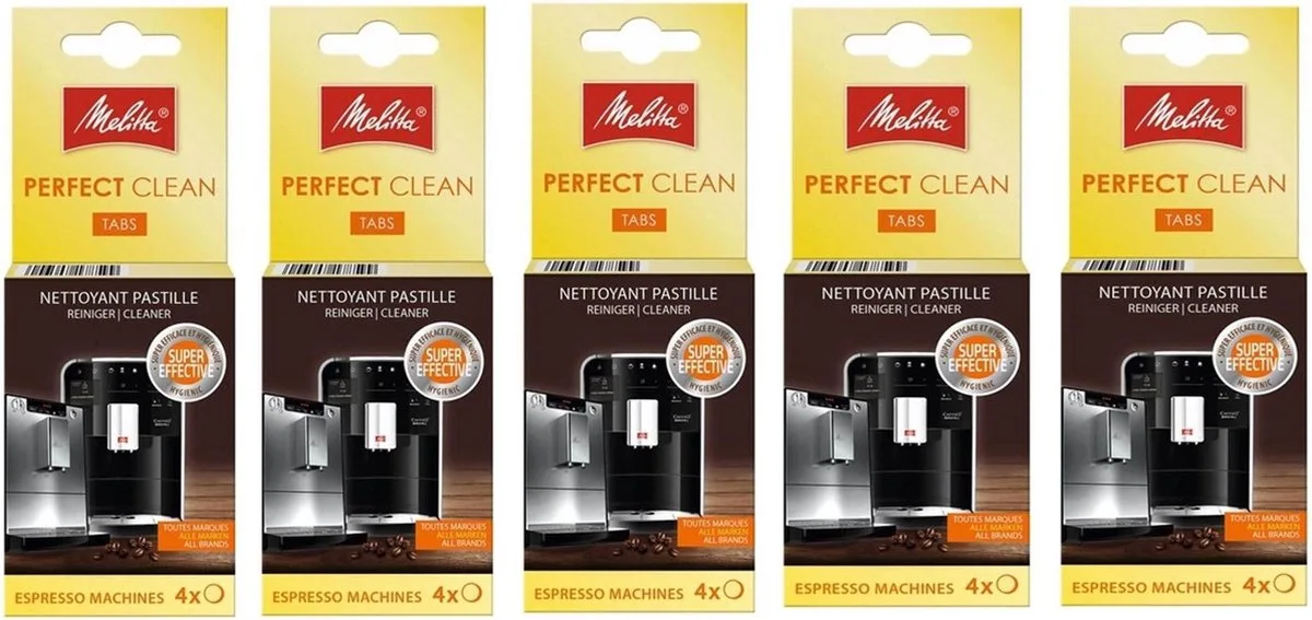Perfect Clean - Espresso Machinereiniger - 5 x 4 zakjes de Melitta – photo produit