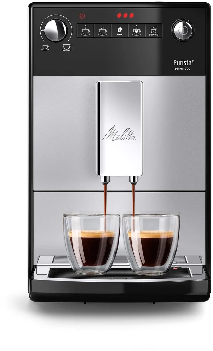 Purista F23/0-101 - Volautomatische espressomachine - Zilver von Melitta in Schwarz – Produktfoto