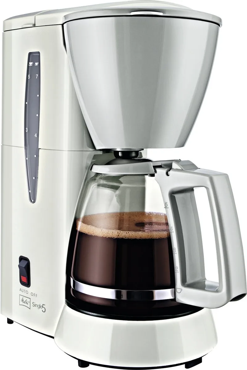 Single 5 - Filter-koffiezetapparaat van Melitta in Wit – productfoto