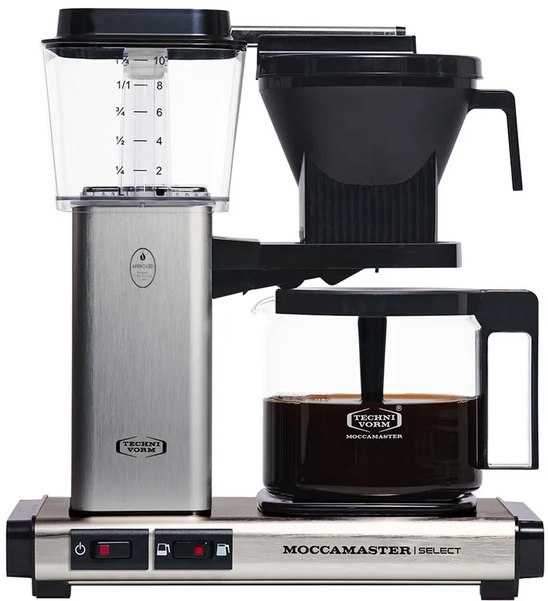 KBG Select - Filterkoffiezetapparaat - 5 jaar garantie van Moccamaster in Brushed – productfoto