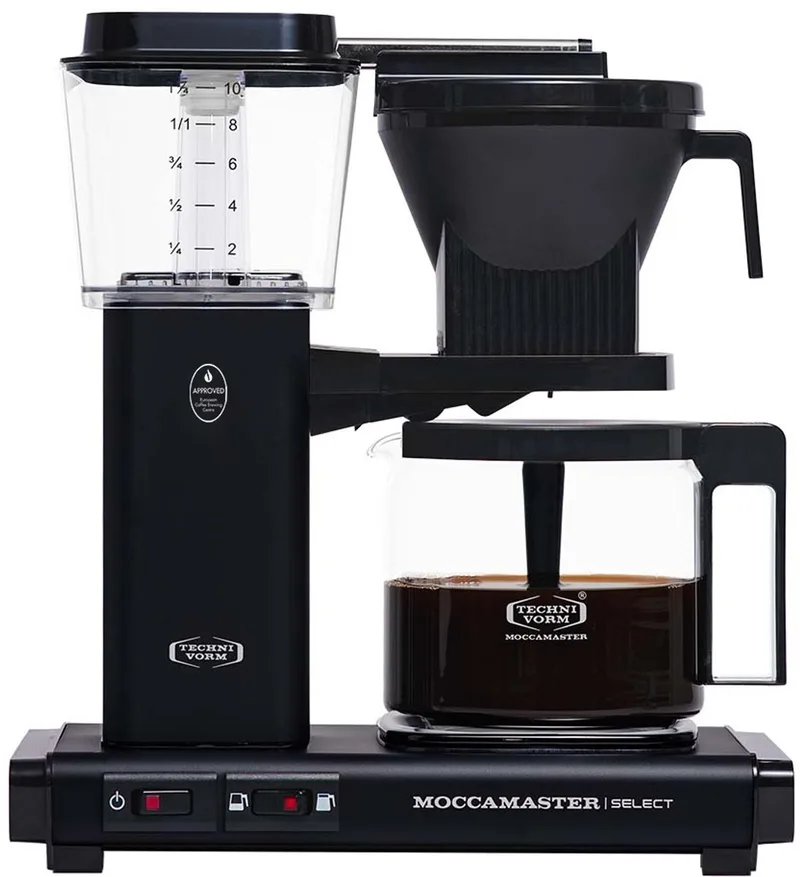KBG Select - Filterkoffiezetapparaat - 5 jaar garantie van Moccamaster in Matt Black – productfoto