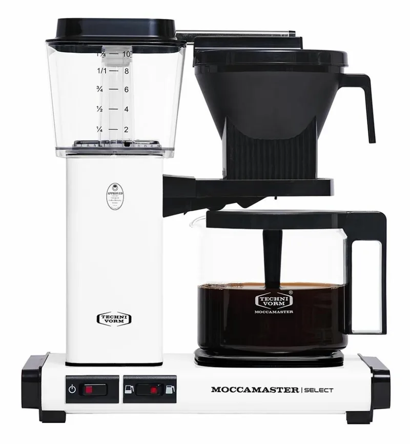 KBG Select - Filterkoffiezetapparaat - 5 jaar garantie van Moccamaster in Matt White – productfoto
