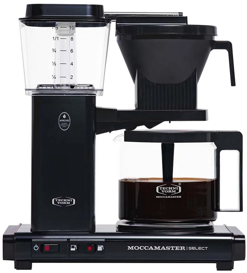 KBG Select - Filterkoffiezetapparaat - 5 jaar garantie van Moccamaster in Zwart – productfoto