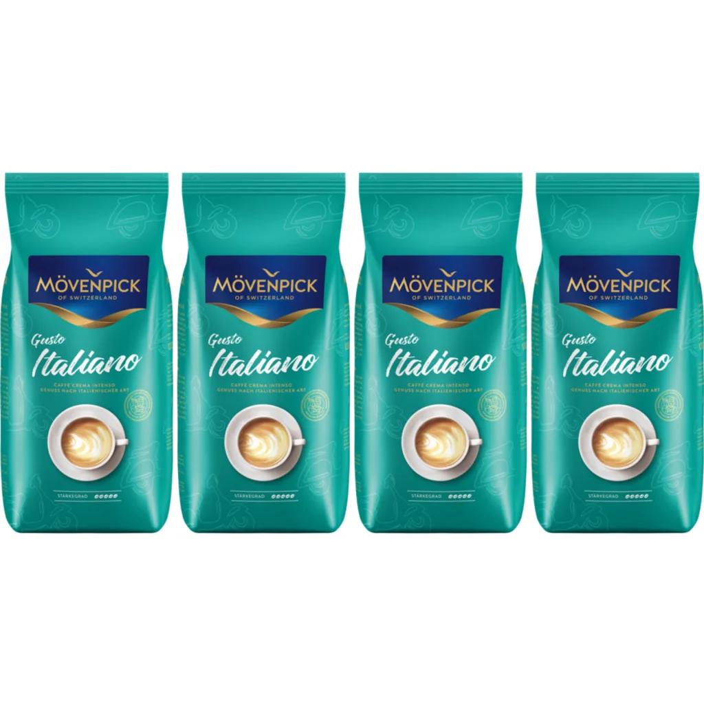 Caffè Crema Gusto Italiano - koffiebonen - 4 x 1 kilo by Mövenpick – product photo