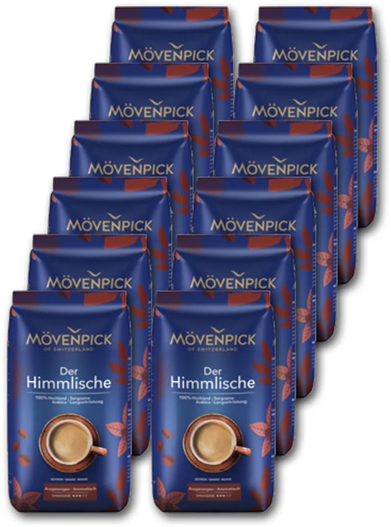 Der Himmlische Koffiebonen - 12 x 500 gram van Mövenpick – productfoto