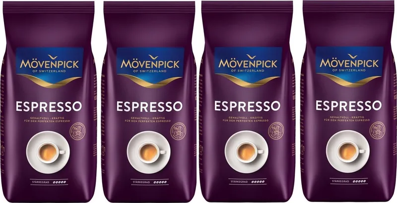 Espresso Koffiebonen - 4 x 1 kg van Mövenpick – productfoto