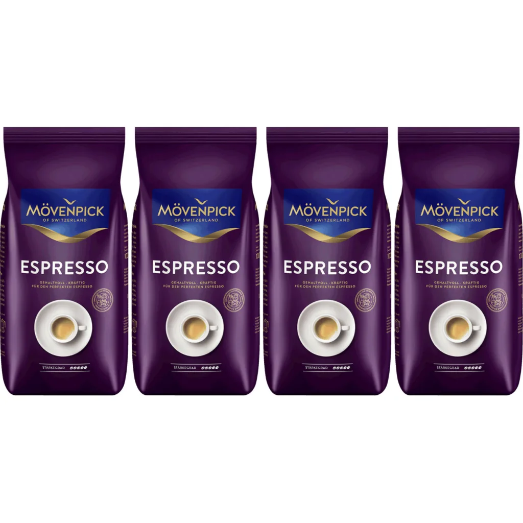 Espresso - koffiebonen - 4 x 1 kilo de Mövenpick – photo produit