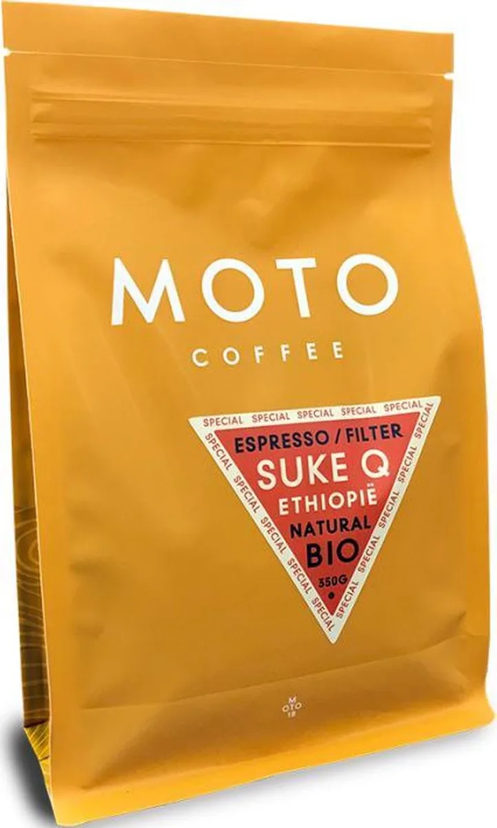 Ethiopië Koffiebonen - 350 gram - biologisch van Moto Coffee – productfoto