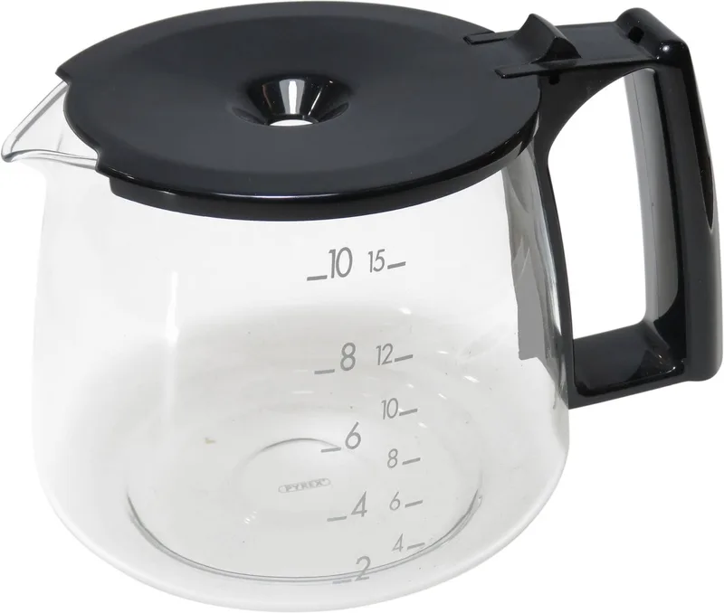Moulinex 10-kops koffiekan voor Arome Extra Ebony koffiezetapparaat series - koffiepot van glas - nr. Y20 - AY2003 van Moulinex in Zwart – productfoto