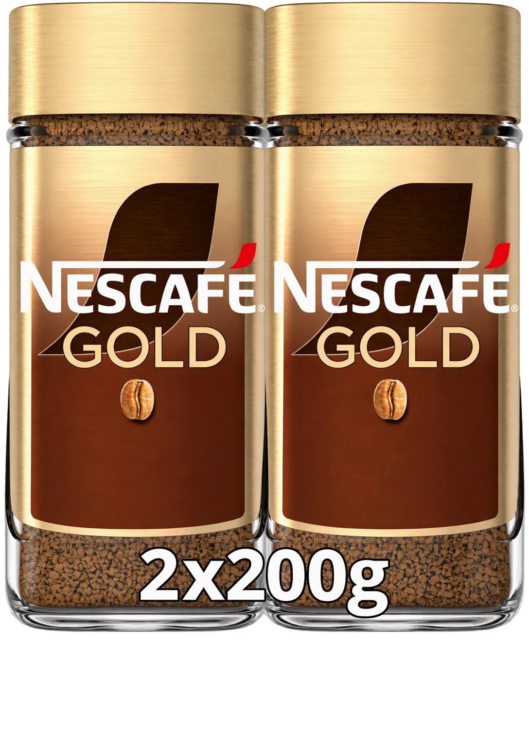 Gold oploskoffie - 2 potten x 200g de Nescafé – photo produit