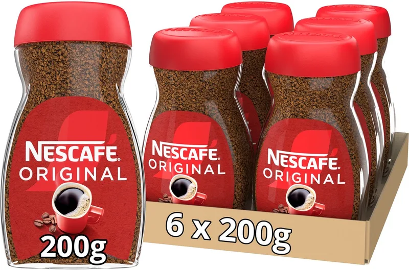 Original oploskoffie - 6 potten x 200g van Nescafé – productfoto