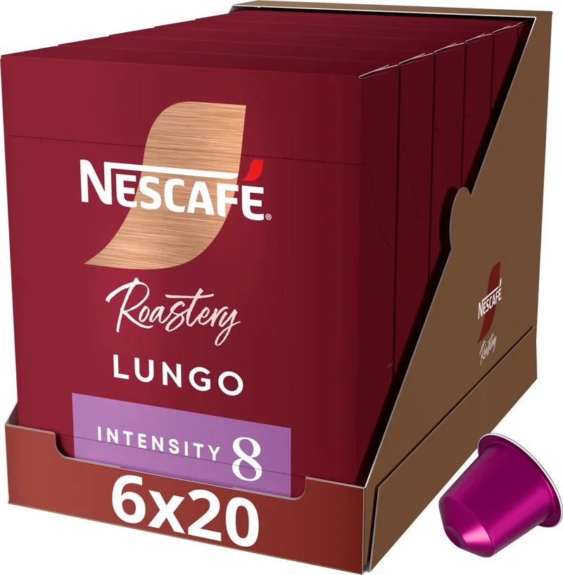 Roastery Lungo capsules - 6 doosjes x 20 koffiecups by Nescafé – product photo