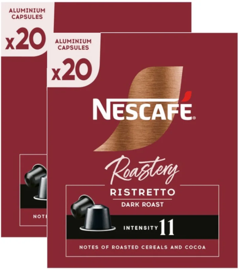 Roastery Ristretto Dark Roast - Multipack - 40 (2x20) Koffiecups Compatibel Met Nespresso Coffee Machine van Nescafé – productfoto