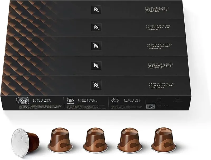 Cups - CIOCCOLATINO - 5 x 10 cups - Koffie Cups by Nespresso – product photo