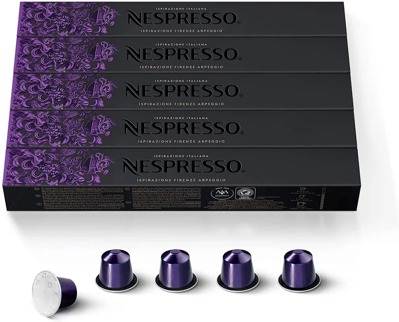Cups - Ispirazione Firenze Arpeggio - 5 x 10 Cups - Koffie Cups van Nespresso – productfoto