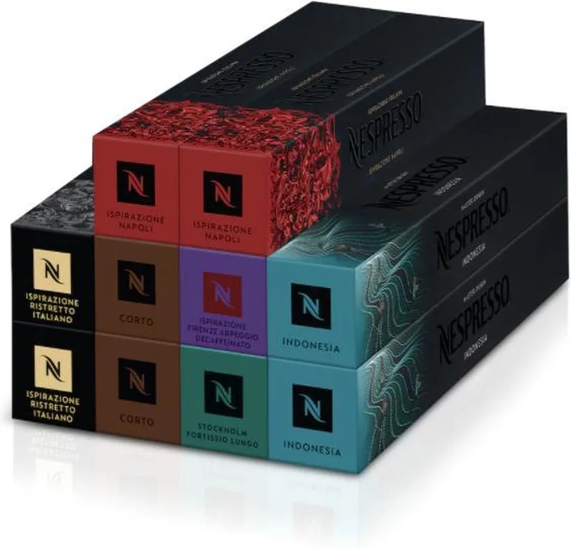 Discovery pakket Koffie capsules 100 cups van Nespresso – productfoto