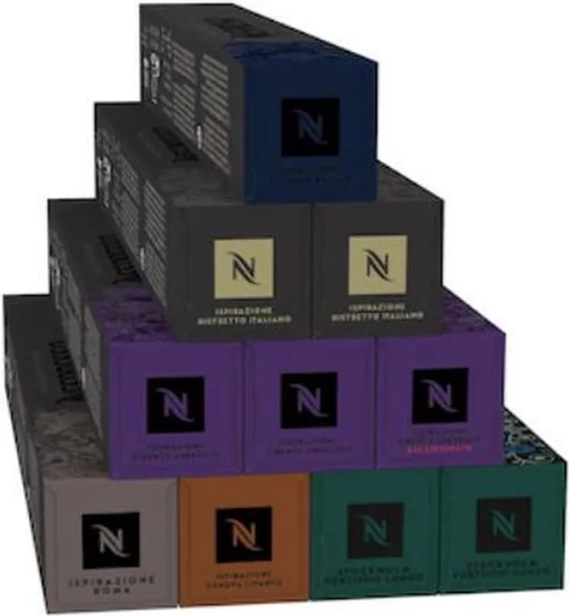 Intens pakket - Koffie cups 100 capsules by Nespresso – product photo