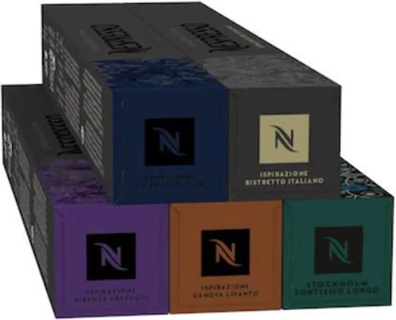 Intens pakket – Koffie cups 50 capsules van Nespresso – productfoto