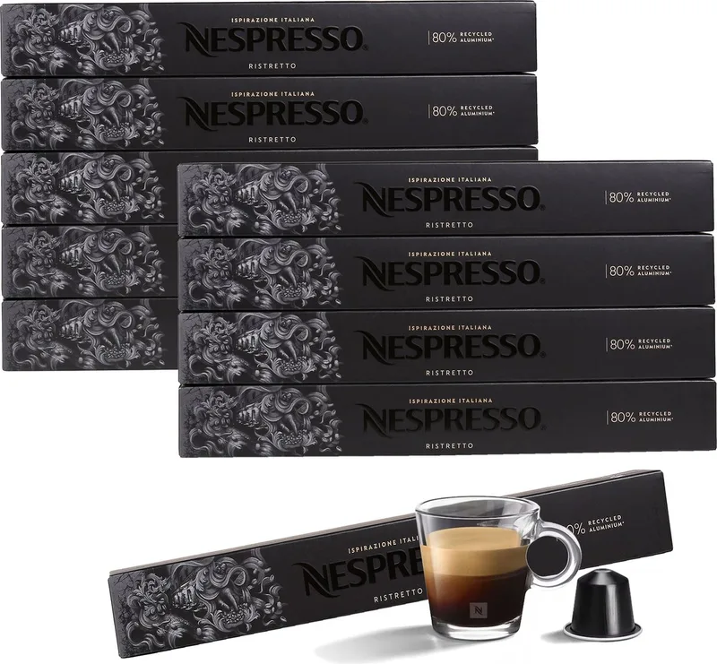Koffiecapsules Koffie met smaakcapsules Decaffeinato Ispirazione Ristretto, decafé NESPRESSO van Nespresso – productfoto