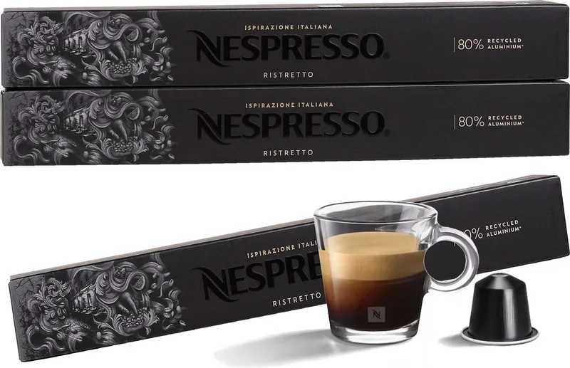 Koffiecapsules Koffie met smaakcapsules Decaffeinato Ispirazione Ristretto, decafé NESPRESSO by Nespresso – product photo