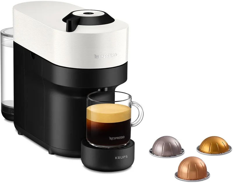 Krups Nespresso Vertuo POP XN9201 - Koffiecupmachine - Coconut White - Voor Vertuo Cups - Eenvoudig Personaliseren - Modern Design van Nespresso in Zwart, Wit – productfoto