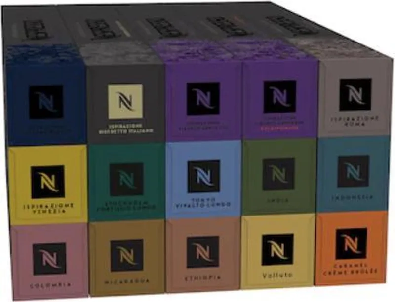 Ontdekkings pakket - Koffie cups 150 capsules de Nespresso – photo produit