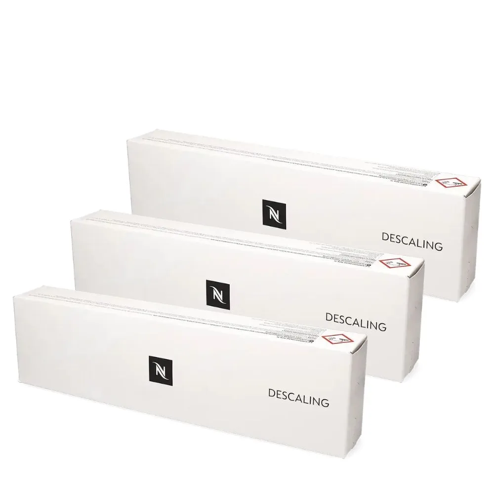 Ontkalkingsset - 6x 100ml melkzuur ontkalker van Nespresso – productfoto