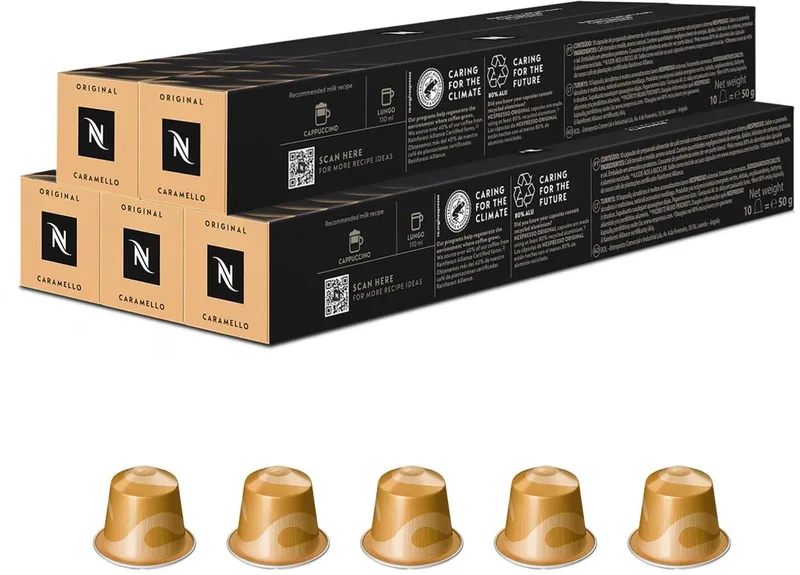 Original - Caramello - Koffiecups - 50 capsules de Nespresso – photo produit