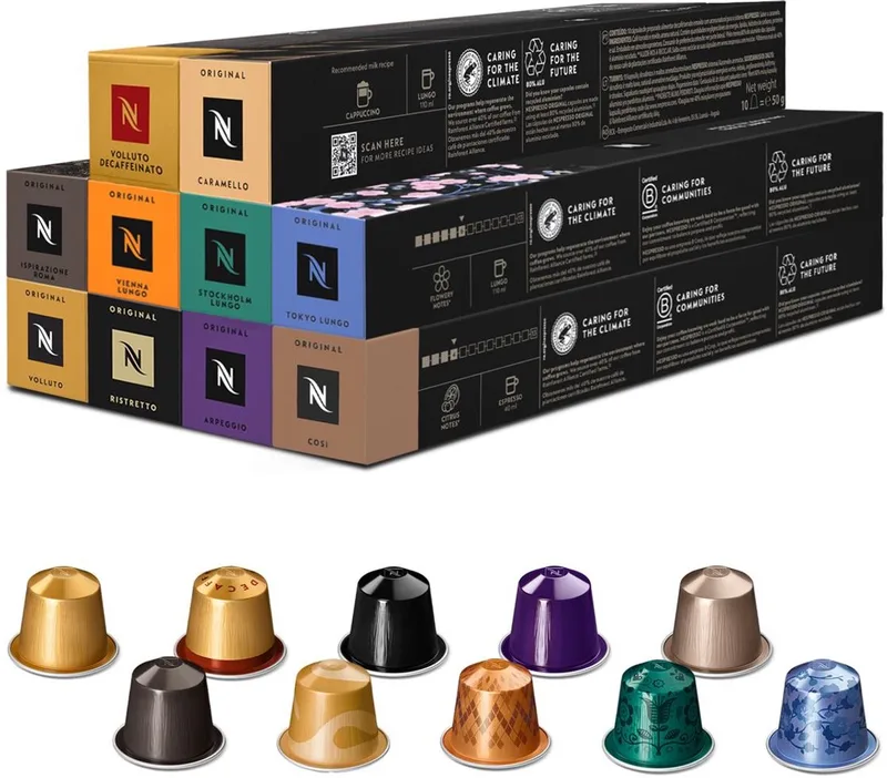 Original - Favorieten Pakket - Koffiecups - 100 capsules de Nespresso – photo produit