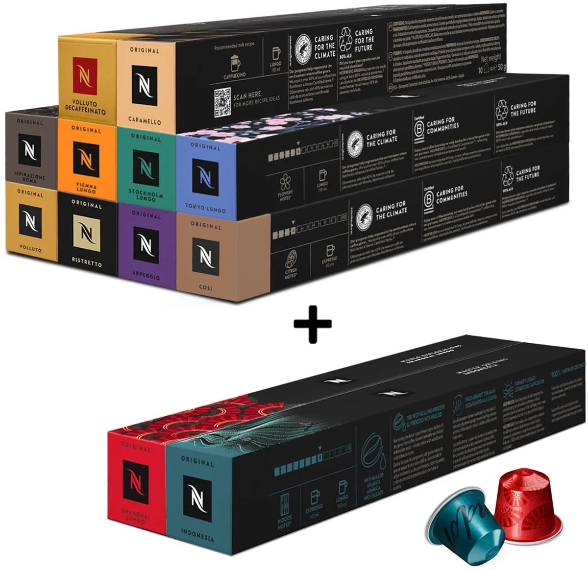Original - Favorieten Pakket - Koffiecups - 120 capsules de Nespresso – photo produit